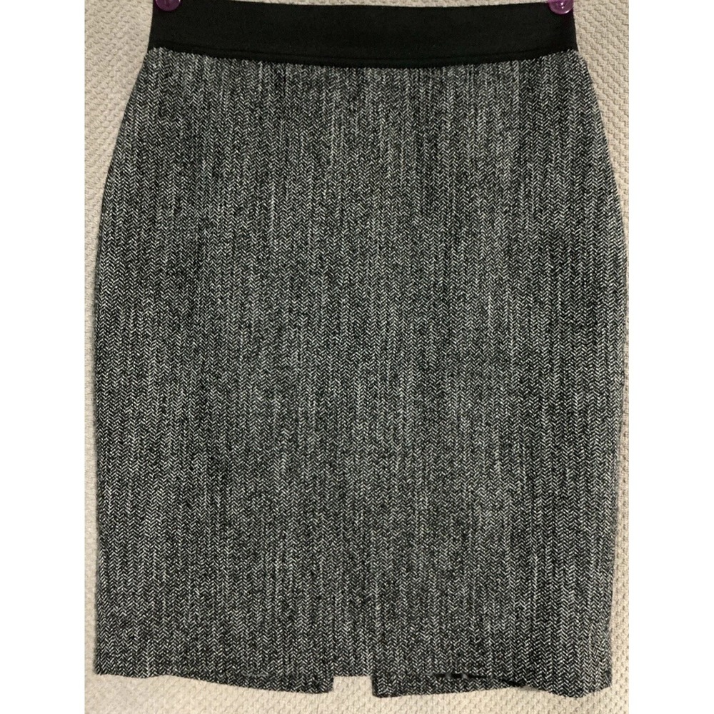 Express Women's Grey Slate Pencil Skirt with Black Waistband Size 0‎